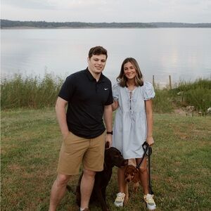 Blue & White Bow Dress